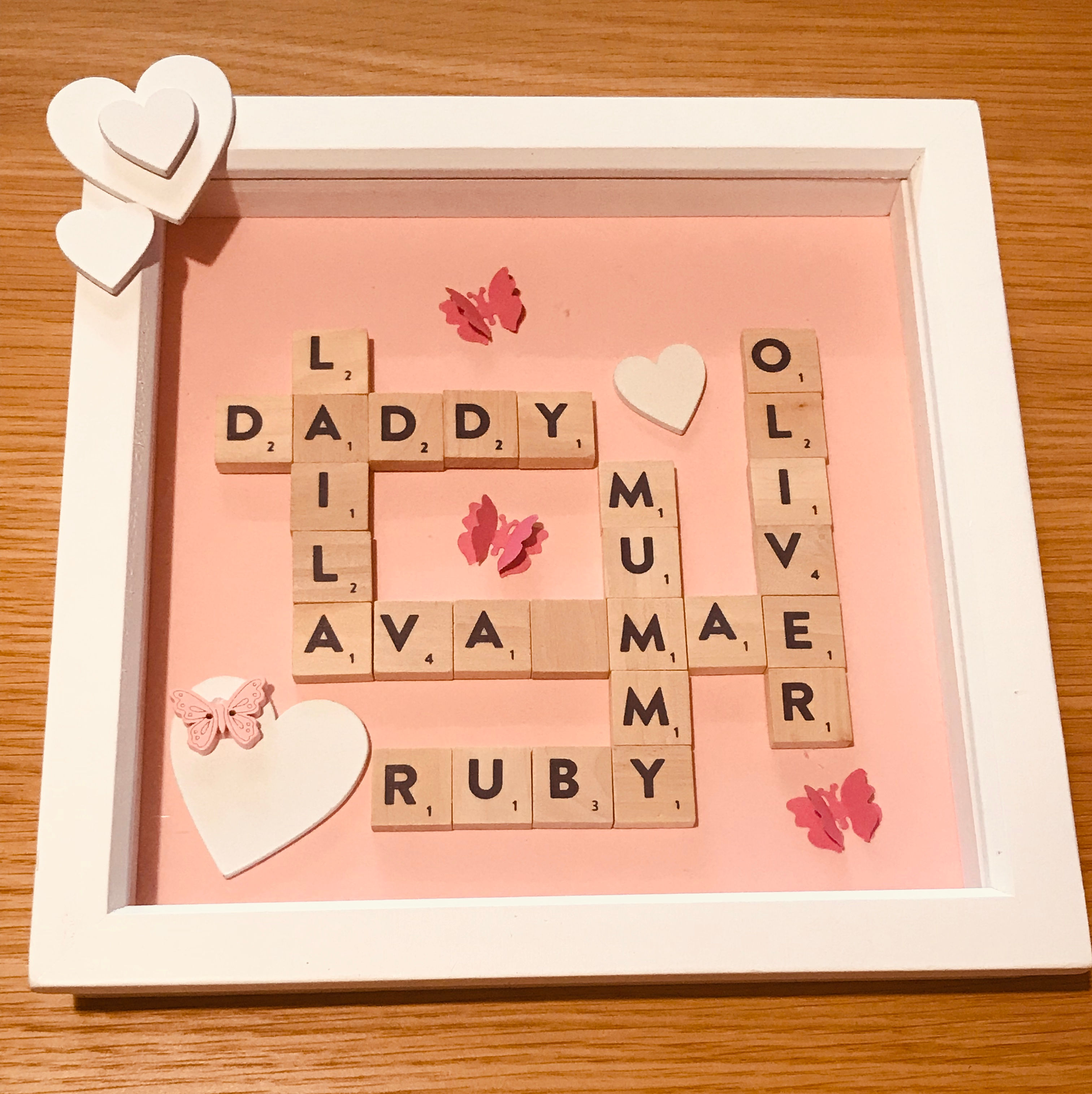 Scrabble family frames