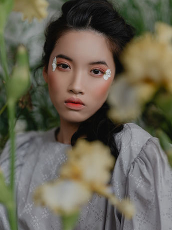 Fashion editorial installation Minneapolis florist