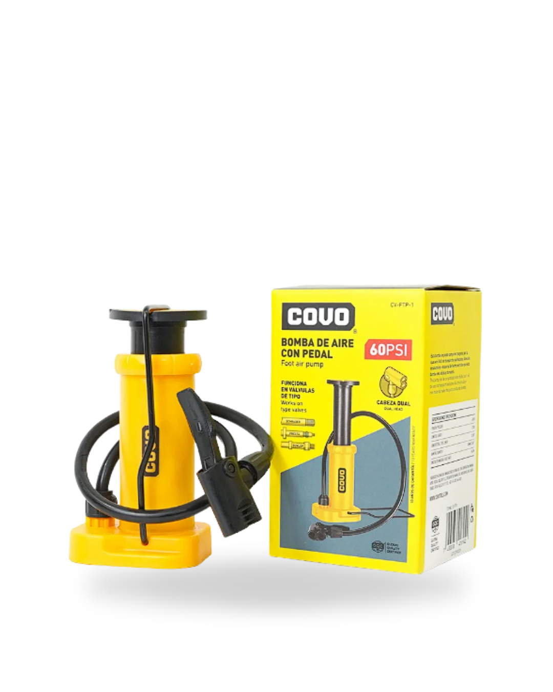 BOMBA DE AIRE DE PIE 60 PSI COVO 8