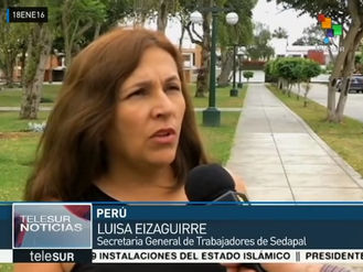 Sutesal denuncia en cadena internacional Telesur la posible Privatización de Sedapal