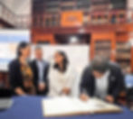 Rectora de la BUAP, Dra. Lilia Cedillo en la inauguración del Coloquio Internacional Bibliotecas Centenarias. 