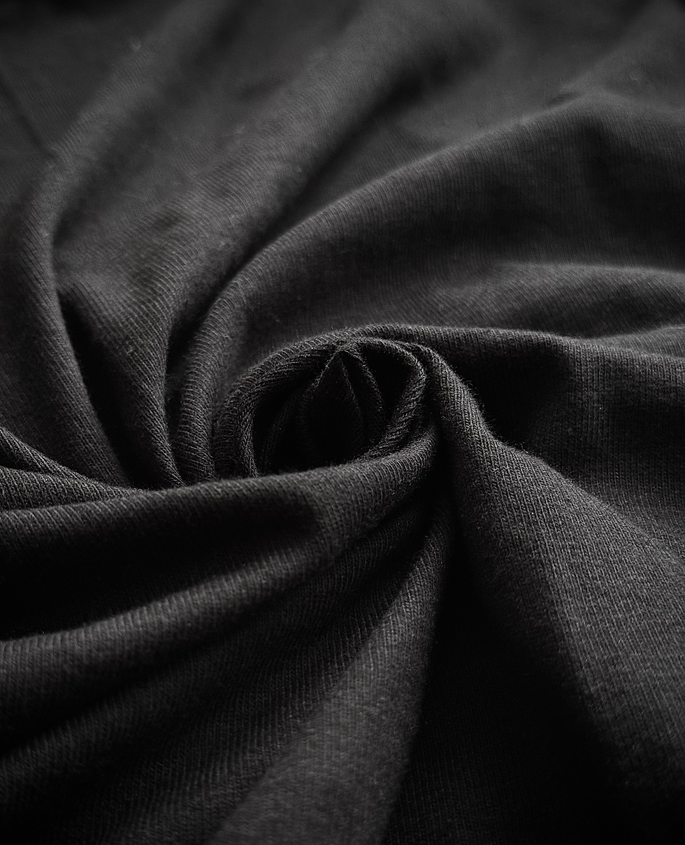 Thumbnail: Bloomer "Clouds" Black Oversized Drop-Shoulder Tee