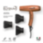 Parlux Elysium Mini Phon professionale 2300 W asciugacapelli con motore digitale con 3 velocità e 3 temperature