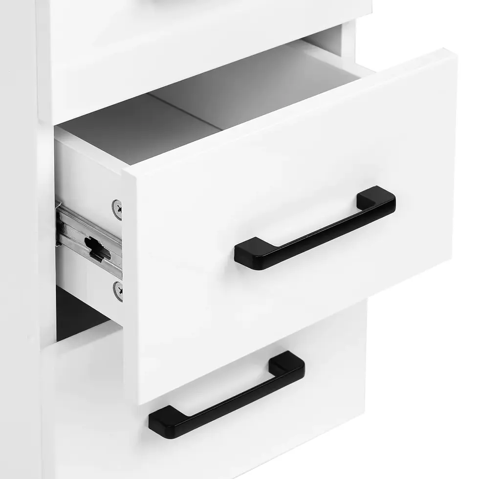 Miniatura: Tavolo manicure con aspiratore 48W e 6 cassetti
