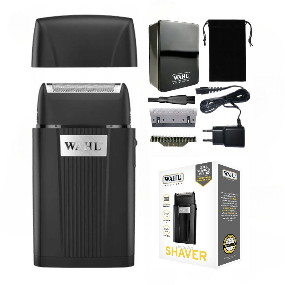 WAHL SUPER CLOSE SHAVER RASOIO ELETTRICO BARBA E CAPELLI SENZA FILI REGOLABARBA TAGLIACAPELLI RICARICABILE