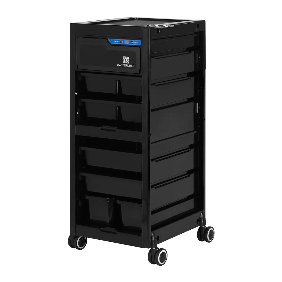 Miniatura: CARRELLO PARRUCCHIERE CON STERILIZZATORE CON UV-C PORTA ATTREZZI