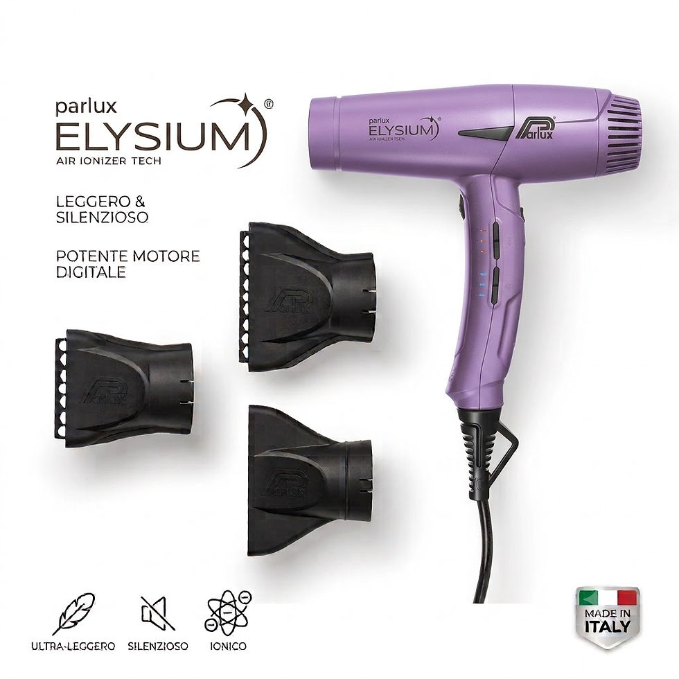 Parlux Elysium Mini Phon professionale 2300 W asciugacapelli con motore digitale con 3 velocità e 3 temperature