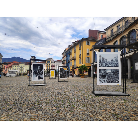 Plakatständer am Locarno Film Festival