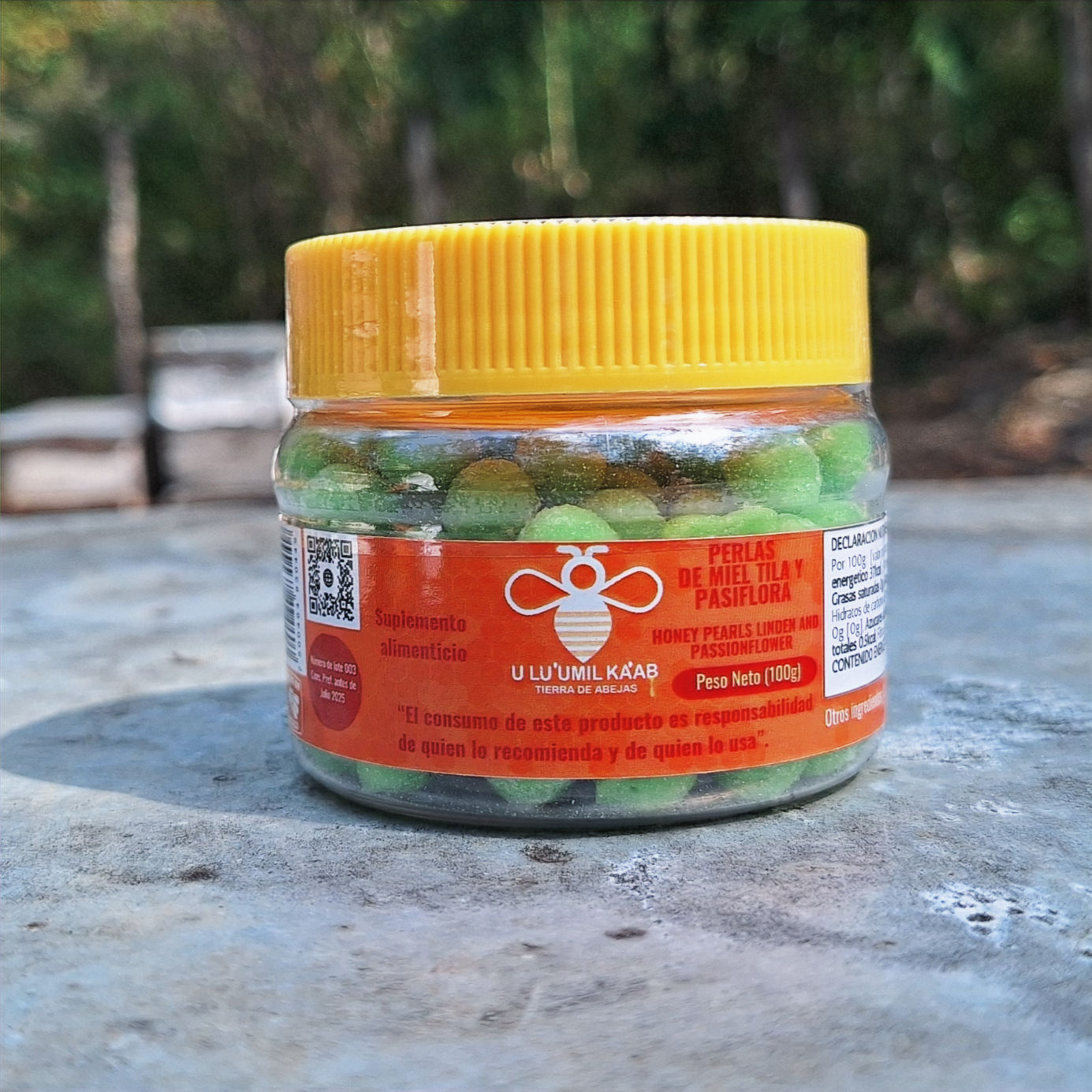 PERLAS ANTI ESTRÉS CON MIEL ARTESANAL Y MULTIFLORA | 100 G