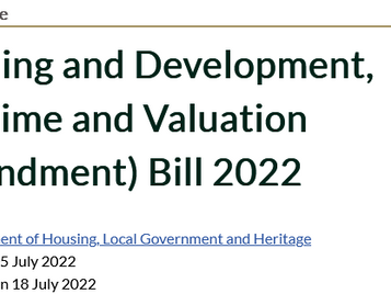 The DDPA writes to TDs regarding the Planning and Development Bill 2022