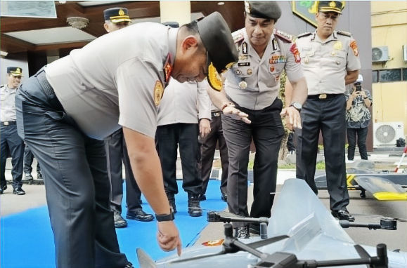 Polda Kalteng Kerahkan 16 Drone untuk Perketat Pengawasan Karhutla