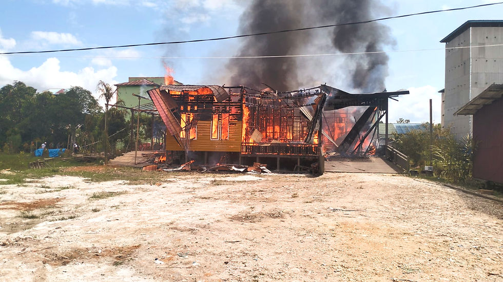 Rumah Warga di Katingan Tengah Ludes Terbakar, Kerugian Ditaksir Rp250 Juta