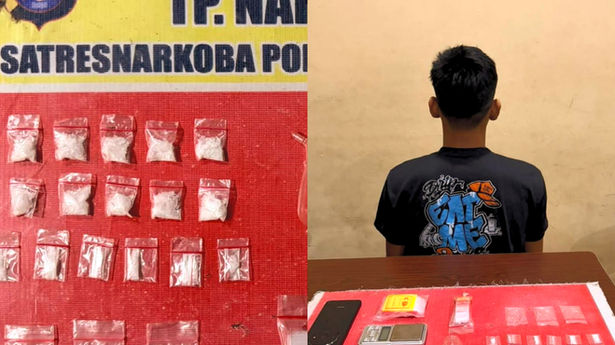 Polisi Tangkap Pria di Kereng Bangkirai, 16 Paket Sabu dan Uang Rp5 Juta Disita