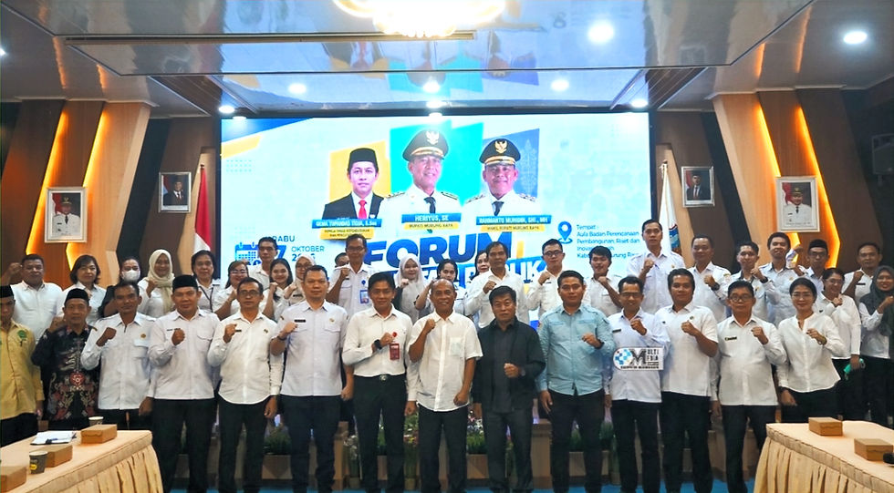 Forum Konsultasi Publik pelayanan administrasi kependudukan Kabupaten Murung Raya di Aula Bapperida. (Foto: Diskominfo Mura).