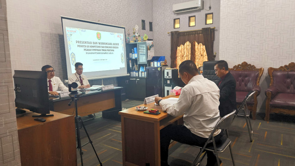Pemkab Katingan Gelar Presentasi dan Wawancara Akhir Evaluasi Kinerja Pejabat Eselon II
