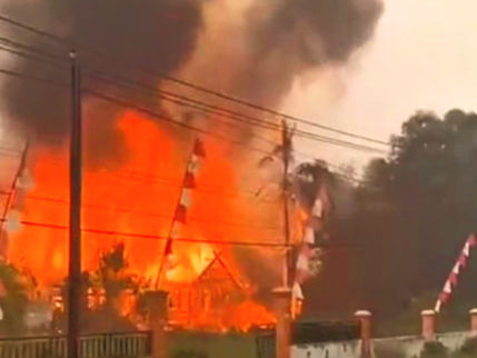 Mess Guru SMPN 1 Pematang Karau Terbakar, Kerugian Capai Rp80 Juta