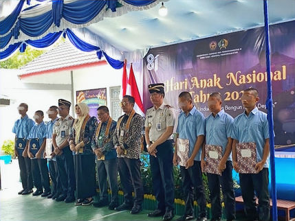 Hari Anak Nasional di LPKA Palangka Raya, Empat Anak Binaan Terima Remisi