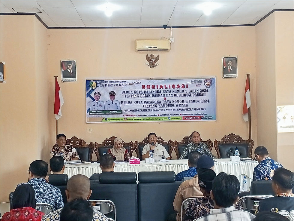 Pemko Palangka Raya Sosialisasikan Perda Pajak Daerah dan Kampung Wisata di Kecamatan Sabangau