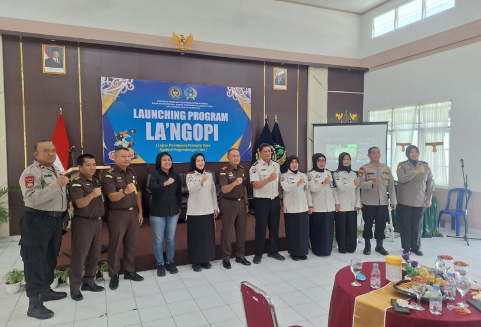 Lapas Perempuan Kelas IIA Palangka Raya resmi meluncurkan program LA'NGOPI (Lapas Perempuan Ngobrol Pintar) di Aula Lapas Perempuan Palangka Raya. (Foto. Dok. Wiyandri)