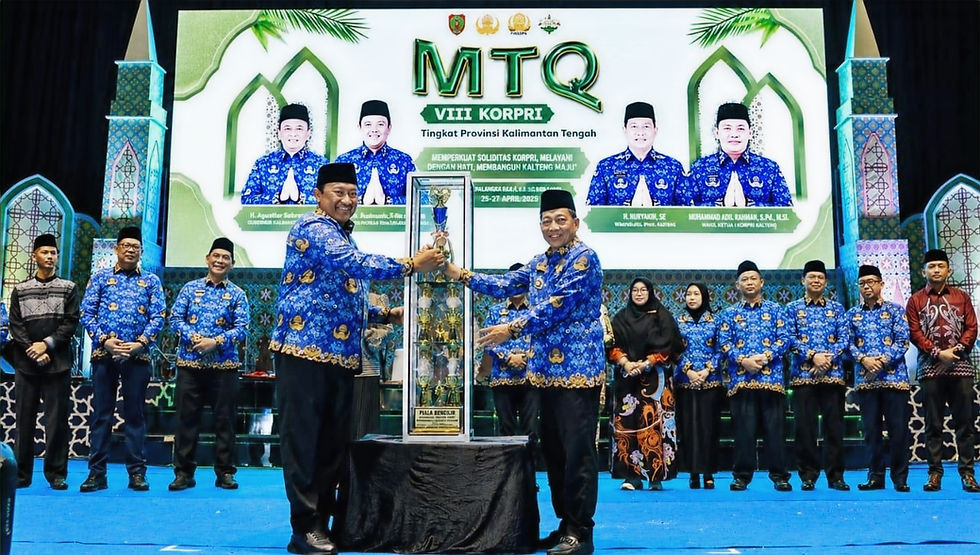MTQ VIII KORPRI Kalteng Resmi Dibuka, Wagub Tekankan Pembentukan ASN Berakhlak dan Profesional