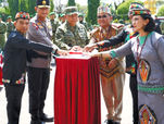 Pangdam XXII/Tambun Bungai Resmikan Patung Jenderal Sudirman dan Tambun Bungai di Makodam