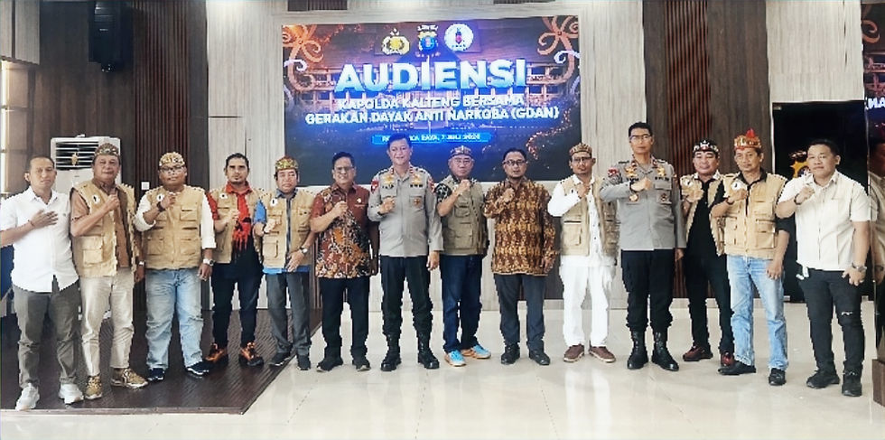 GDAN Tegaskan Komitmen Dukung Polda Kalteng Berantas Narkoba
