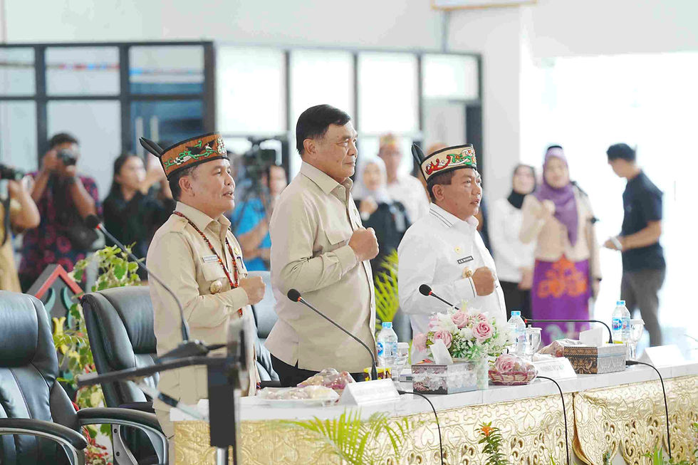 Menko Polkam dan Gubernur Kalteng Perkuat Sinergi Penanganan Karhutla di Kapuas