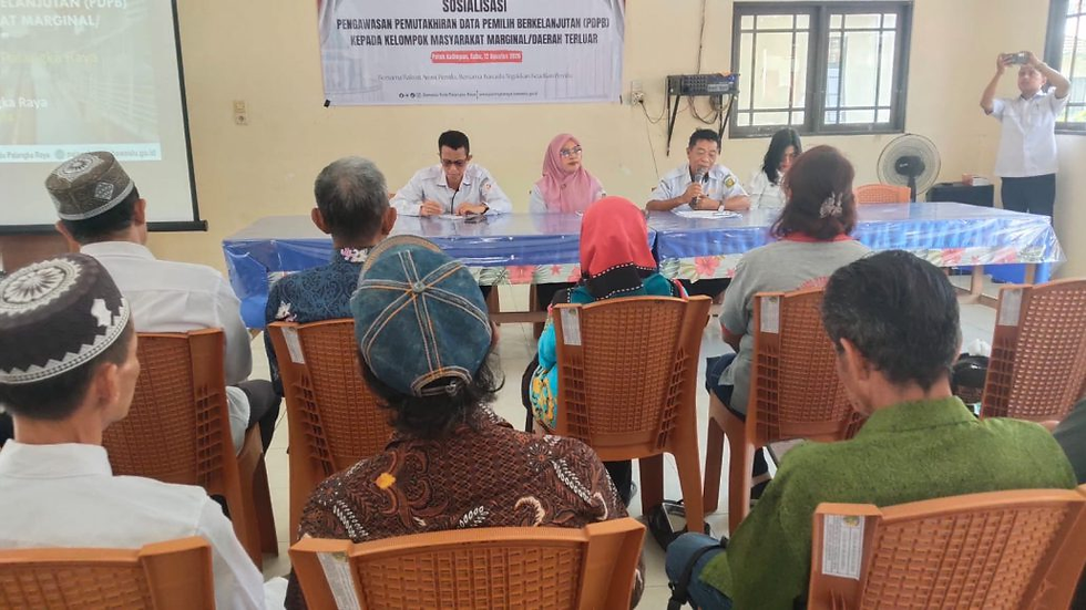 Bawaslu Palangka Raya Sosialisasikan Pemutakhiran Data Pemilih Berkelanjutan di Petuk Katimpun