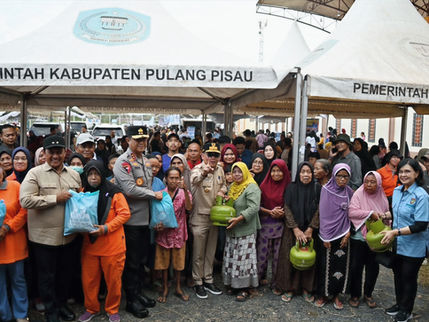Hari Jadi Pulang Pisau, Gubernur Buka Gerakan Pangan Murah dan Layanan Kesehatan Gratis