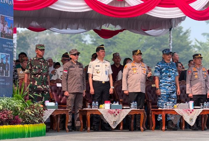 Kepala Kantor Wilayah Ditjenpas Kalteng Hensah saat menghadiri Deklarasi Akbar Perang Melawan Narkoba di Bundaran Besar Palangka Raya, Kamis (20/8/2026). (Foto: Istimewa)