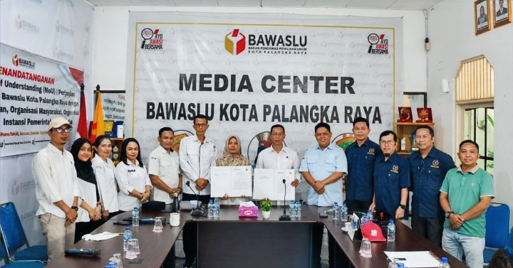 Bawaslu Palangka Raya Gandeng PWI Kalteng, Perkuat Edukasi Pemilu dan Kapasitas SDM