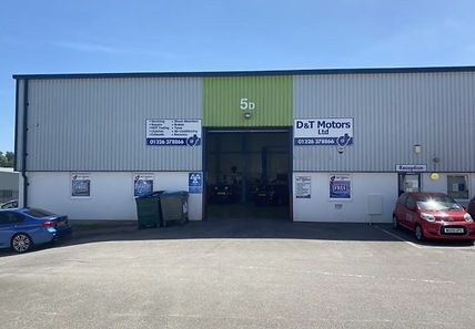 front of garage