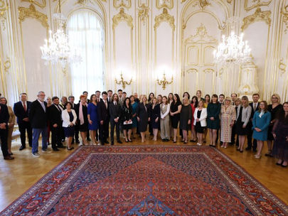 Prijatie delegácie olympiády ľudských práv prezidentkou Slovenskej republiky, pani Zuzanou Čaputovou