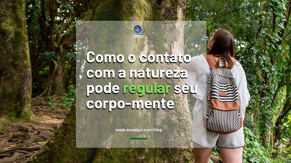 Contato com a natureza pode regular seu corpo e sua mente | Souyogui