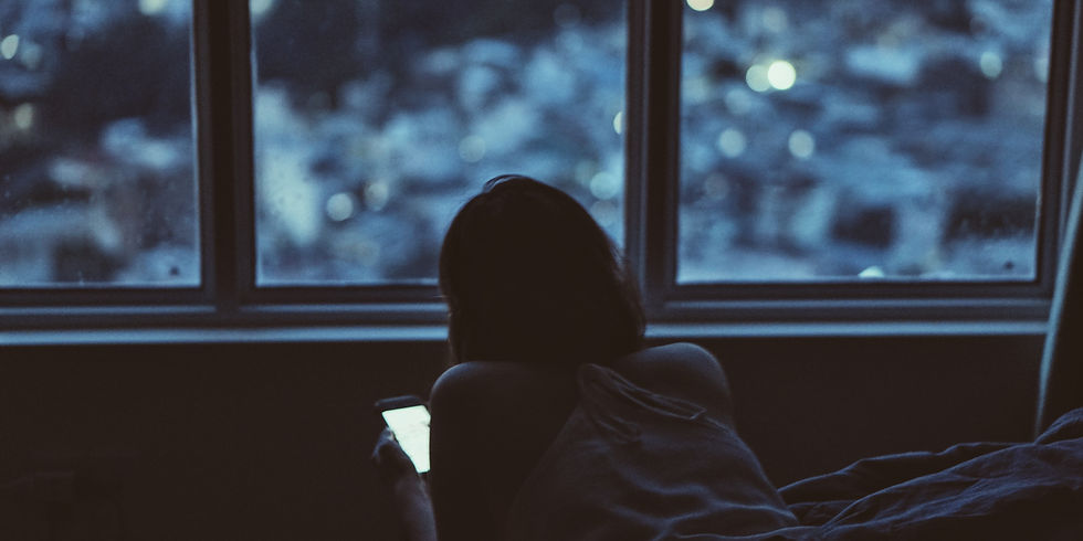 pessoa calma e cansada