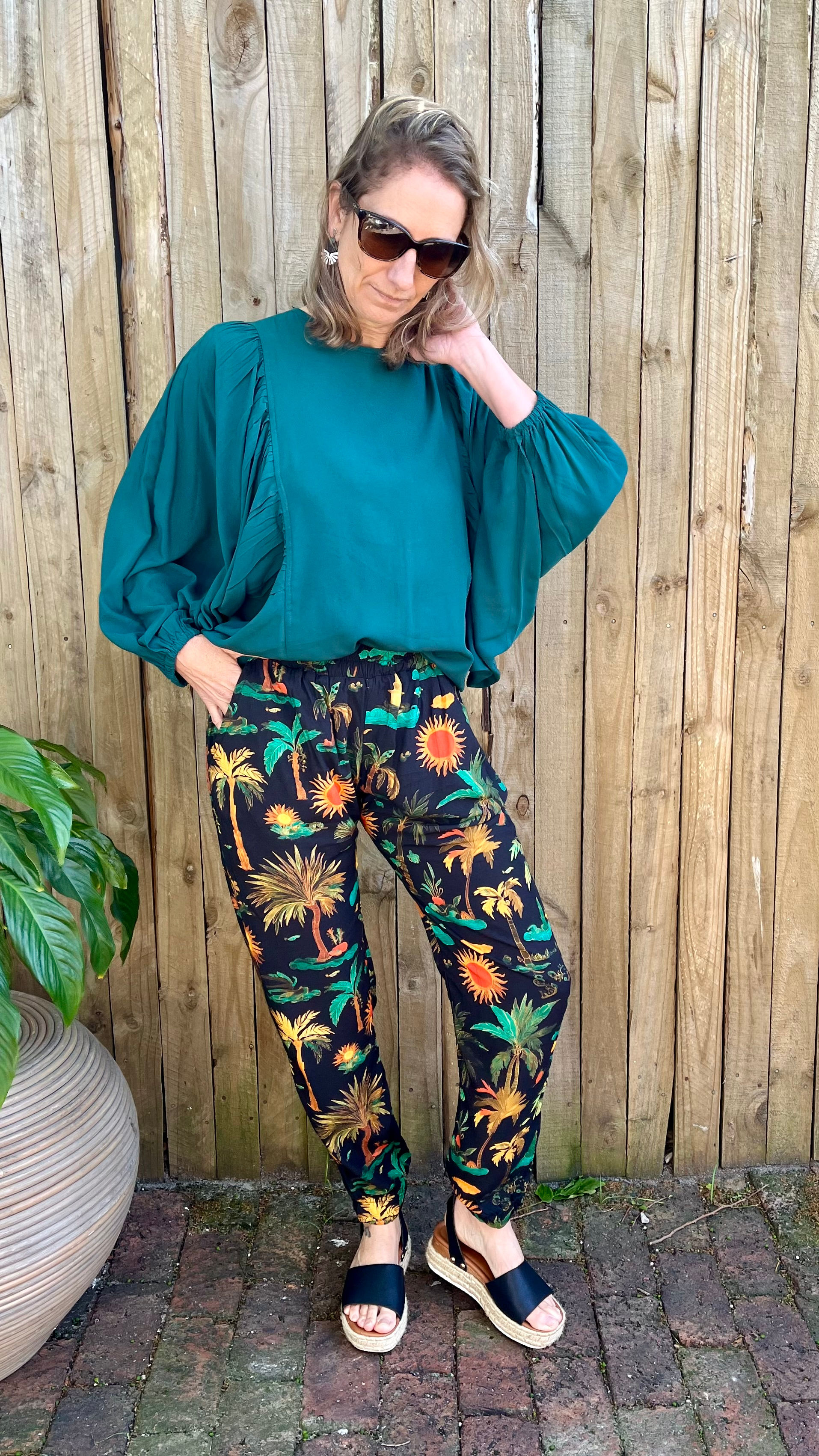 Slouch Pants Oriental Sun