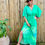 Thumbnail: Kimono Dress Mint Palm