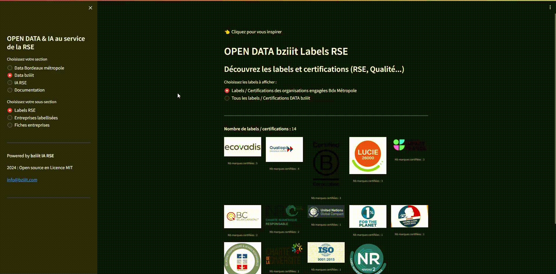 Une application Open Source pour promouvoir la RSE en Nouvelle-Aquitaine