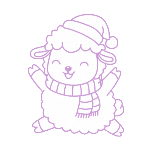 Mouton de noel violet.gif