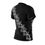 Thumbnail: Women's Floral Vine Tee — Black Chalk-Style Side Print