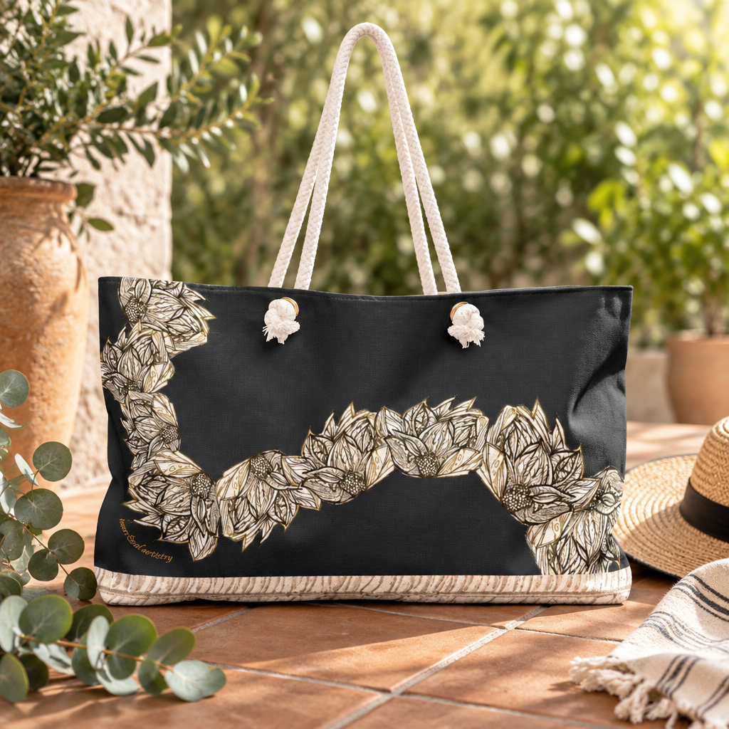 Botanical Leaf Garland Weekender Bag
