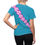 Thumbnail: Women's Floral Side-Strip Tee — Tropical Pink Plumeria Print