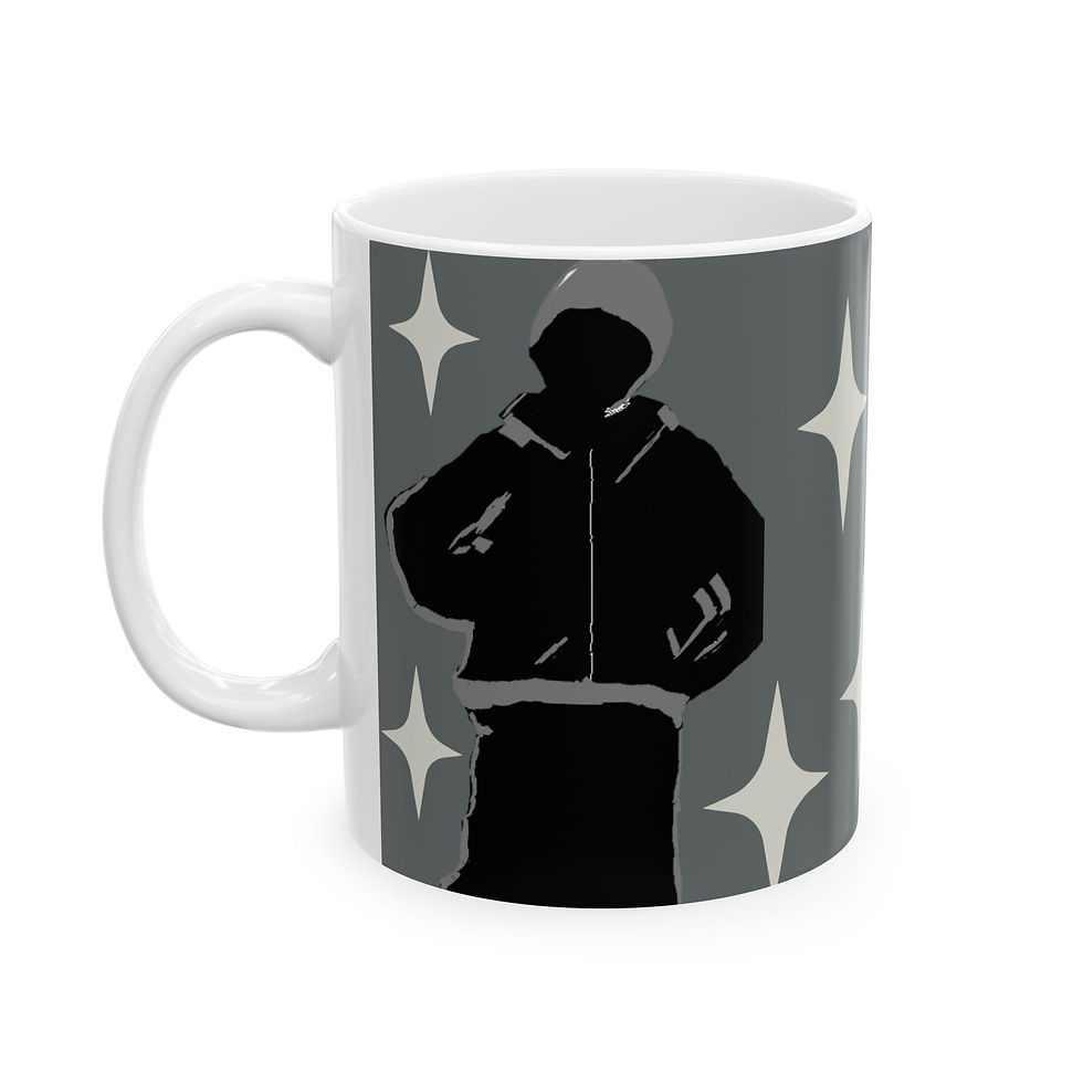 Miniatura: Space Vinyl Record Ceramic Mug — Retro Music Lover Coffee Cup (11oz, 15oz)