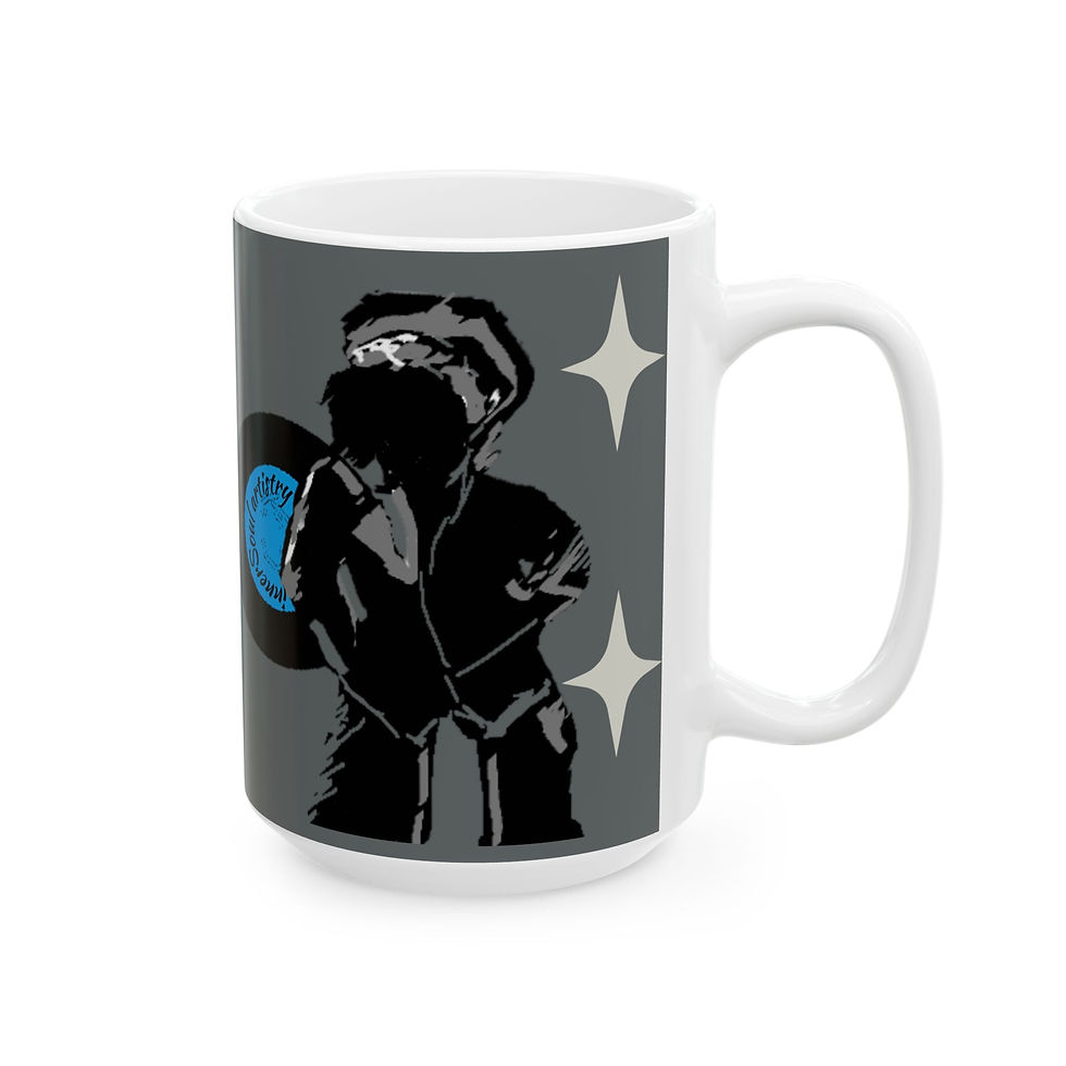 Miniatura: Space Vinyl Record Ceramic Mug — Retro Music Lover Coffee Cup (11oz, 15oz)