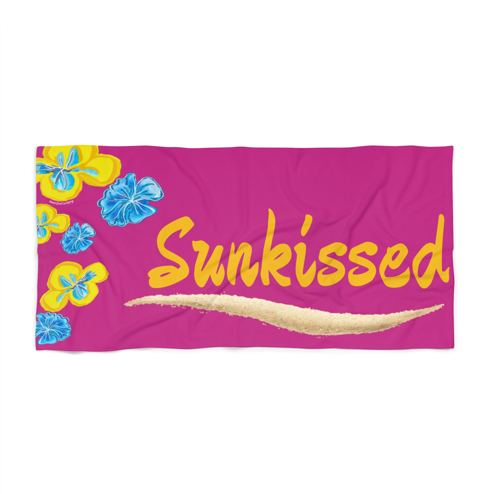 Beach Towel - Sunkissed Plumerias and Relaxing Outdoor Vibes