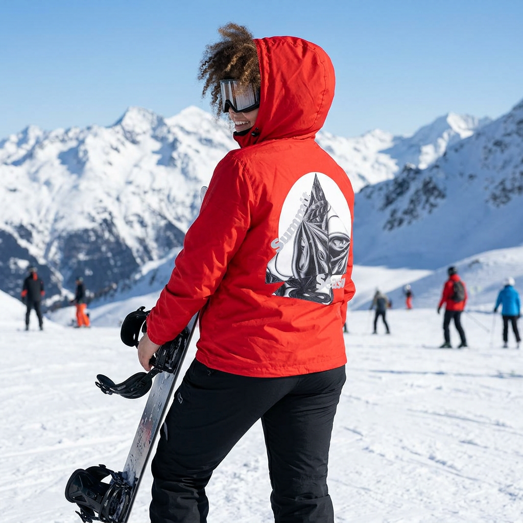 Summit Seasons Graphic Hooded Windbreaker