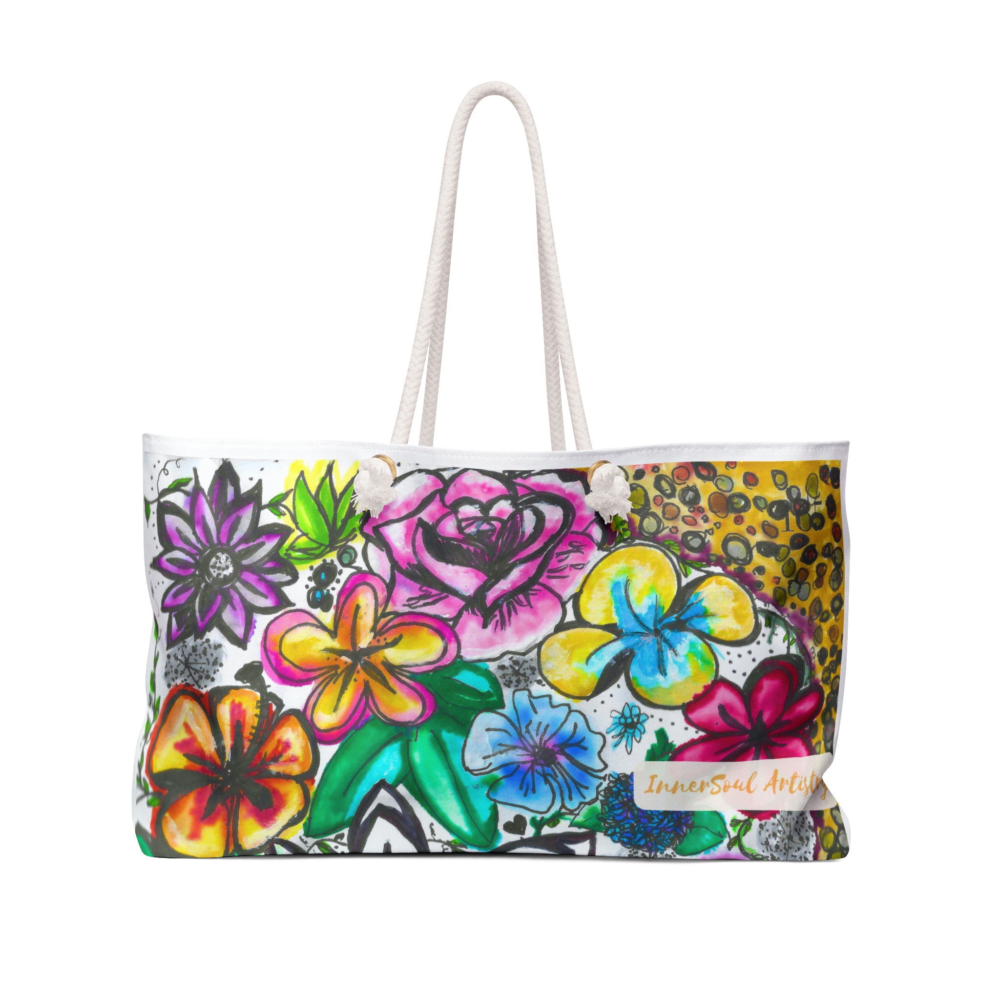 Weekender Bag - Cheerful Flowers Design