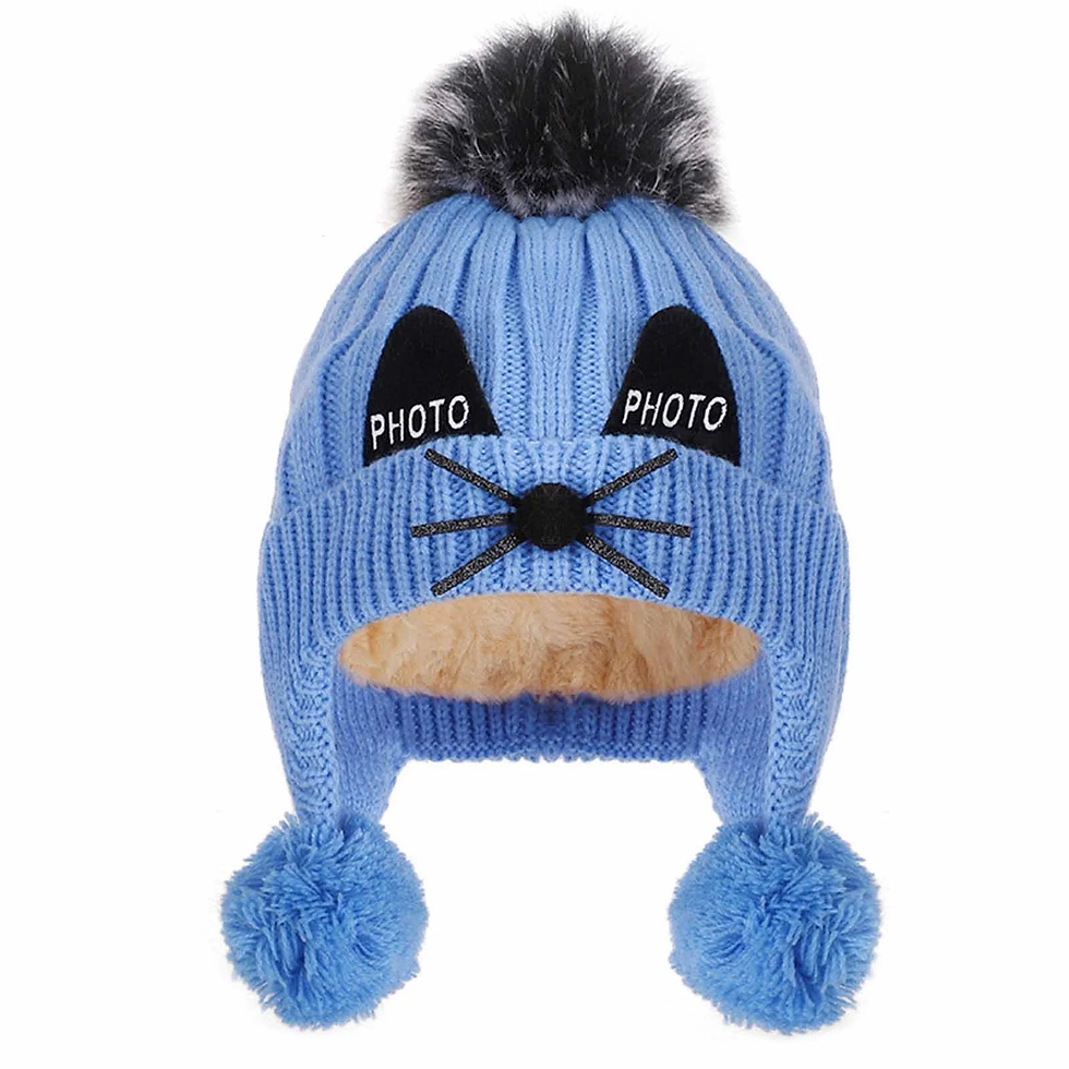 Warm Knit Thick Winter Girls and Boys Beanie