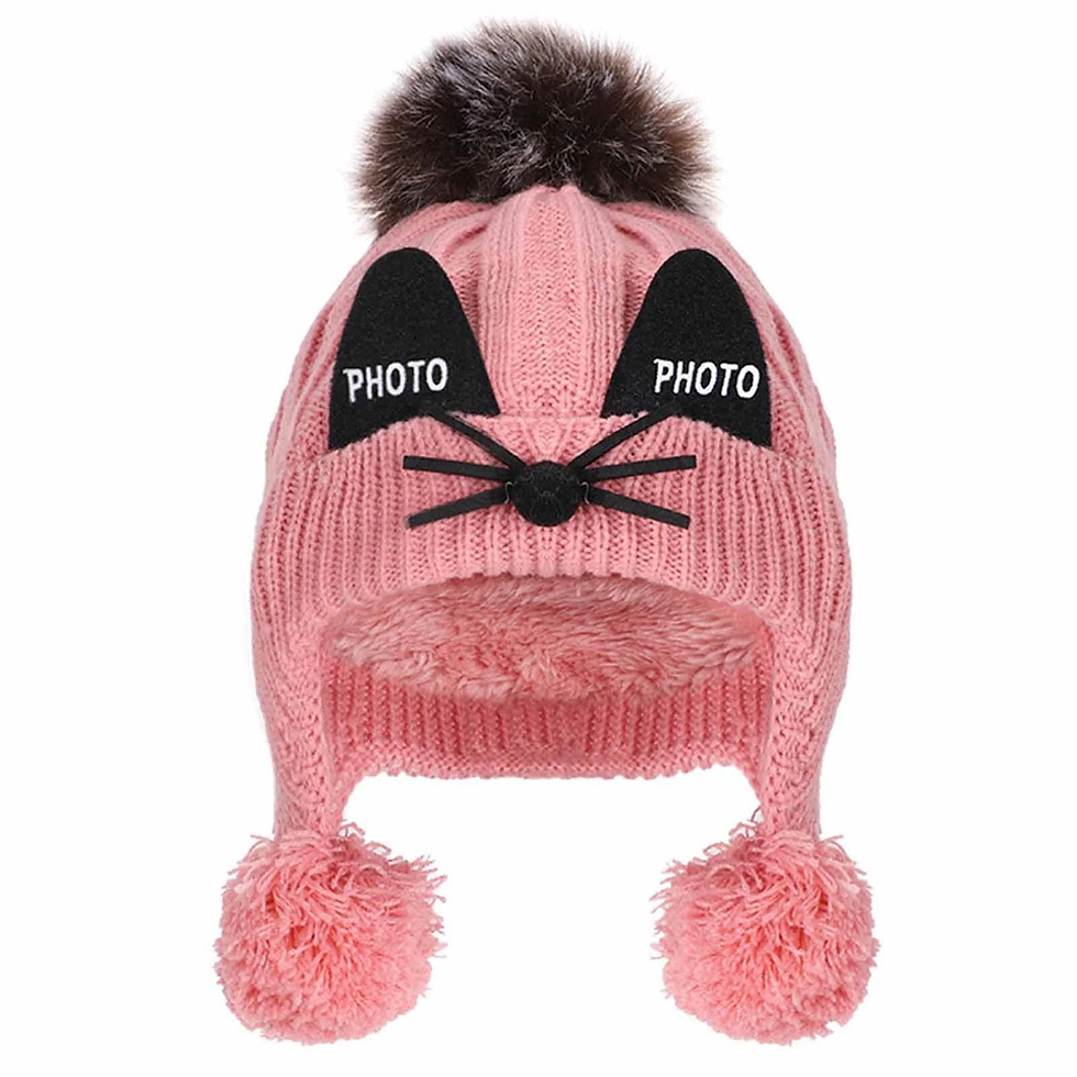 Warm Knit Thick Girls Winter Beanie