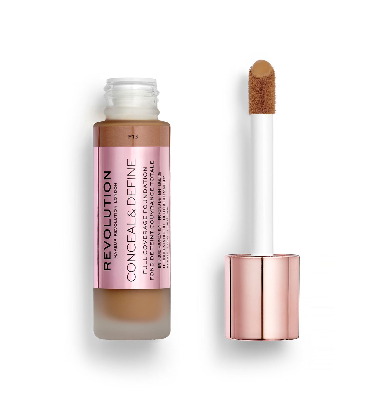 Liquid foundation for tan skin